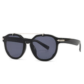 (6 PACK) Wholesale Sunglasses Crossbar 2022 Round M221907 - Bulk Sunglasses Wholesale